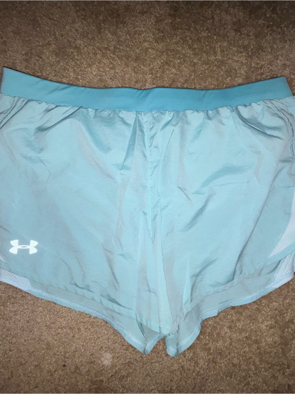 Under Armour Women's Aqua Blue Running Shorts